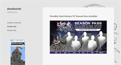 Desktop Screenshot of dissidia.info