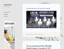 Tablet Screenshot of dissidia.info
